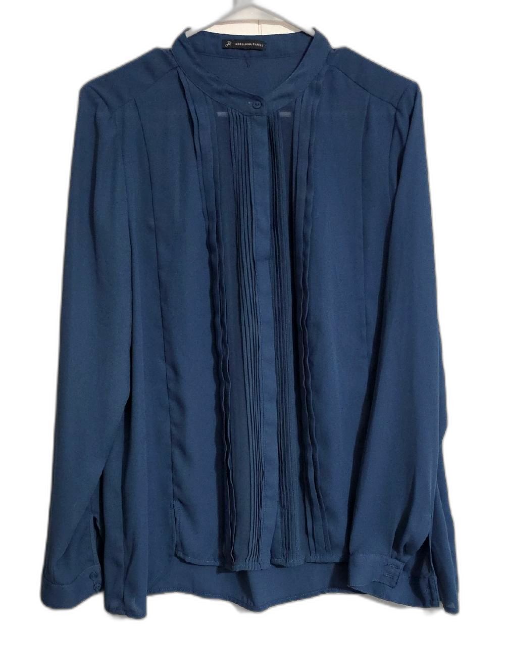 Adrianna Papell Blue Blouse Top